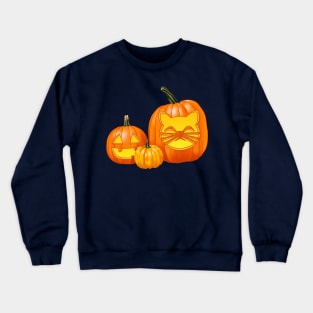 Another Jack-O-Lantern Trio (Blue) Crewneck Sweatshirt